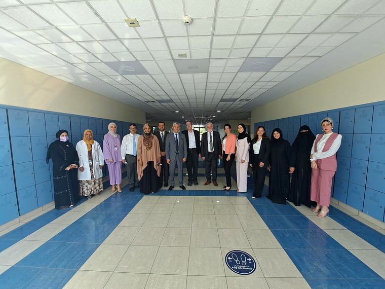 Faculty and colleagues at the University of Sharjah