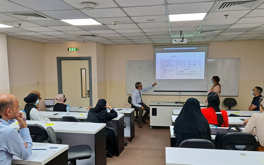 Professor Abusnana leading a clinical case discussion
